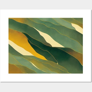 Abstract wave background. Posters and Art